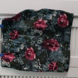 J.Jill Ponte Rose print skirt